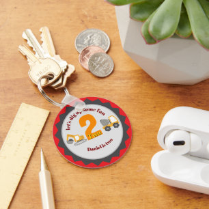 Construction Dump Truck Key Ring