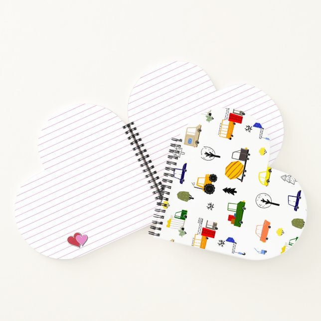 Construction Dump Truck Notebook (Inside)