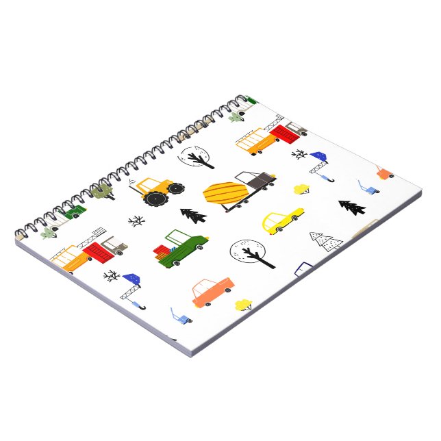 Construction Dump Truck Notebook (Left Side)