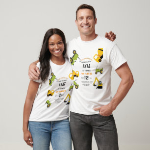 Construction Dump Truck Party Boy Birthday  T-Shirt