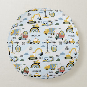 Construction Dump Truck Round Cushion