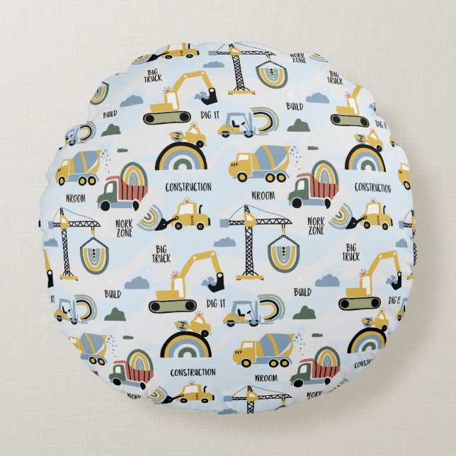Construction Dump Truck Round Cushion (Front)