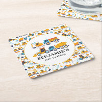 Construction Dump Trucks Vehicles Birthday Party