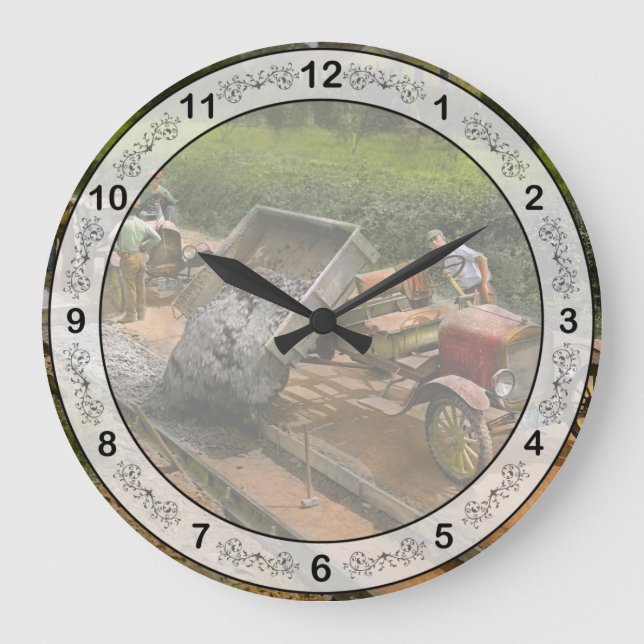 Construction - Dumping made easy 1925 Large Clock (Front)