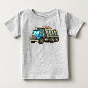 Construction/Earth mover/dump truck Baby Bodysuit