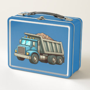 Construction/Earth Mover/dump truck  Metal Lunch Box