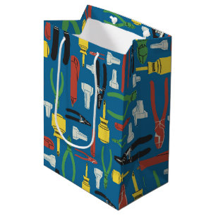 Construction Electric Tools Medium Gift Bag