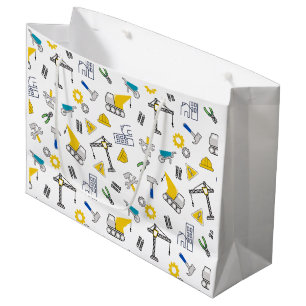 Construction Elements Large Gift Bag