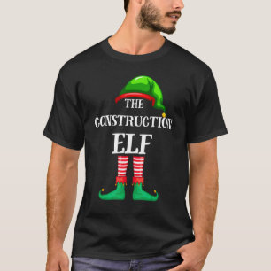 Construction Elf Matching Family Christmas Party P T-Shirt