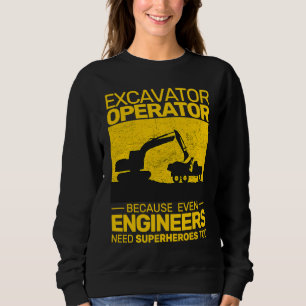 construction equipment men kids heavy equipment op sweatshirt