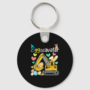 Construction Excavator Easter Day Egg Hunt For Boy Key Ring