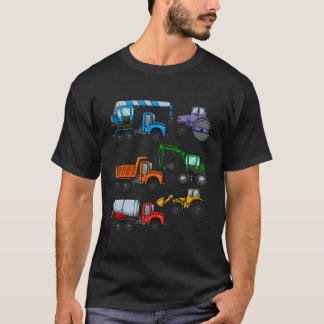 Construction Excavator Funny Steam Shovels Digger  T-Shirt