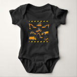 Construction Excavator operator Boy Kindergarten Baby Bodysuit<br><div class="desc">Future Equipment Worker Gift for Kids. Construction Excavator operator Boy Birthday Kindergarten.</div>