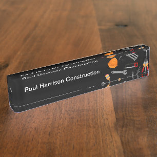 Construction Executive Design Nameplate