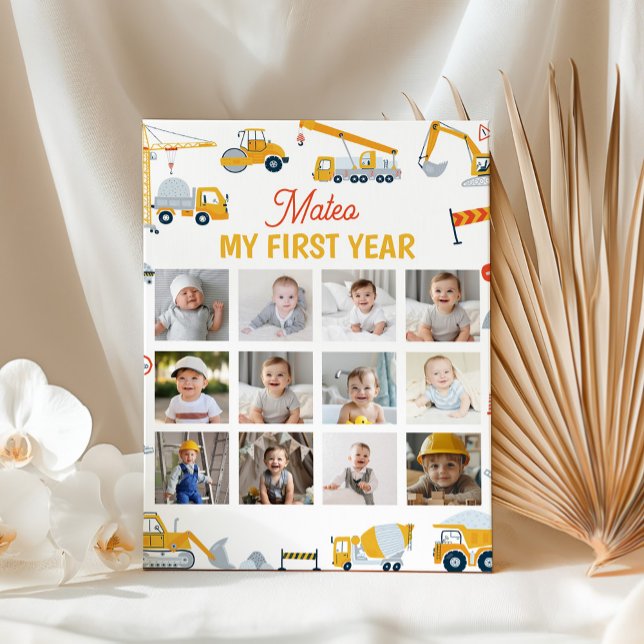 Construction First Year Photo Milestone Sign (Creator Uploaded)