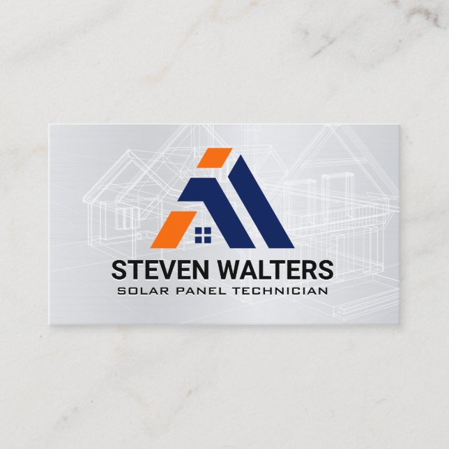 Construction | General Contractor | Engineer Business Card (Front)