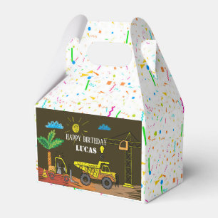 Construction Hand Draw Favour Box
