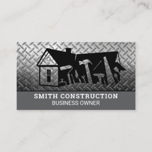 Construction Hand Tools Steel Business Card