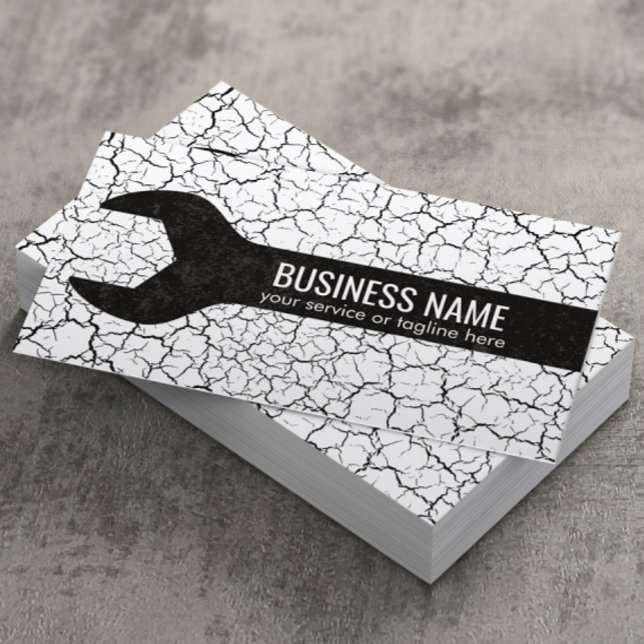 Construction Handyman Repair Tool Grunge Business Card (Creator Uploaded)
