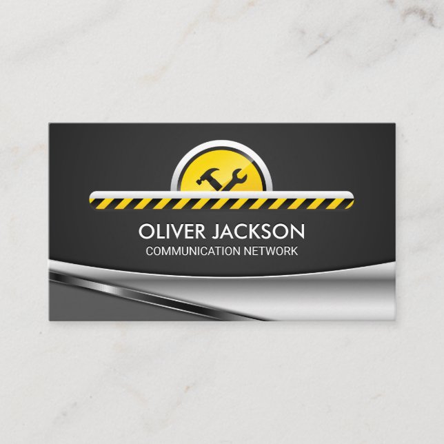 Construction Hardware Tools Business Card (Front)