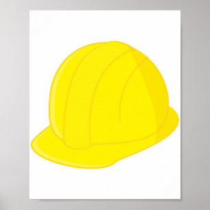 Construction Hat Poster