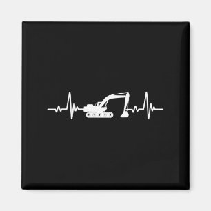 Construction Heart Valentines Day Construcion Site Magnet