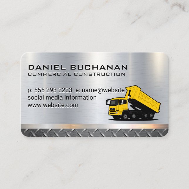 Construction | Heavy Machinery | Developer Business Card (Front)