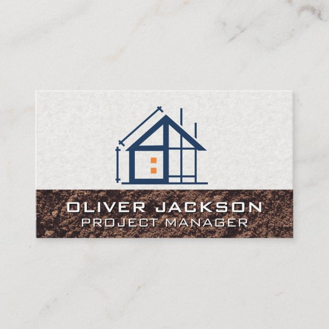 Construction | Home Build | General Contractor Business Card (Front)