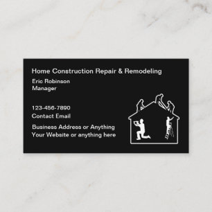 Construction Home Remodeling Services Business Card