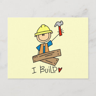 Construction I Build T-shirts and Gifts Postcard