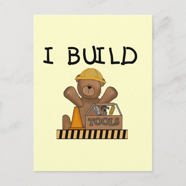 Construction I Build Tshirts and Gifts Postcard (Front)