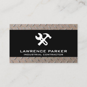 Construction Icons   Steel Business Card