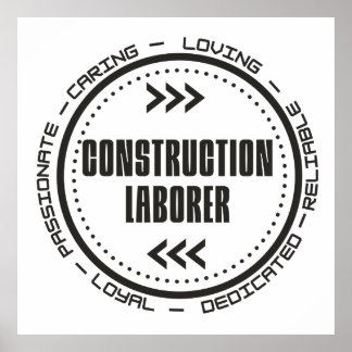 Construction Labourer Poster