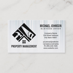 Construction Logo   Home Repair Renovation Business Card