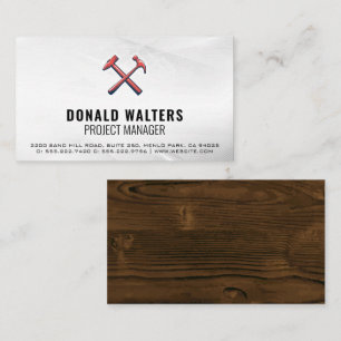Construction Logo   Wood Business Card