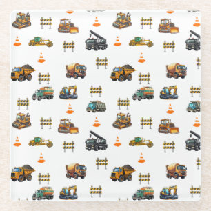 Construction machinery glass coaster