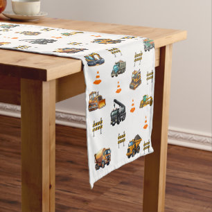 Construction machinery short table runner
