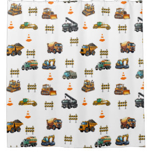 Construction machinery  shower curtain