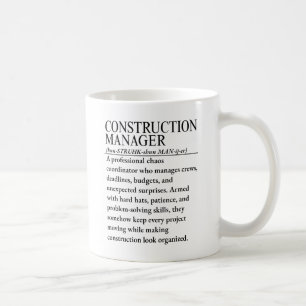Construction manager coffee mug