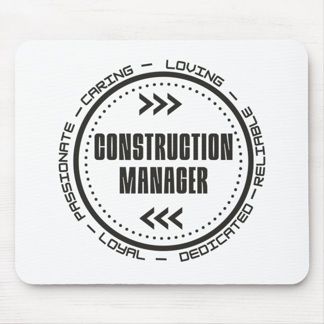 Construction Manager Mouse Pad (Front)