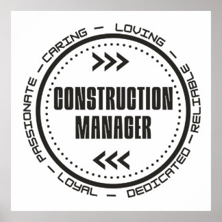 Construction Manager Poster