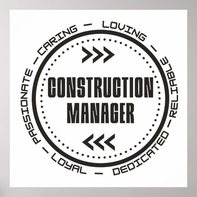 Construction Manager Poster (Front)