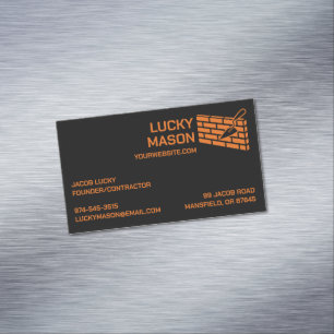 Construction Masonry Brick Business Card