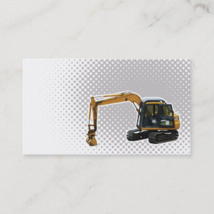 construction mechanical digger businesscard business card