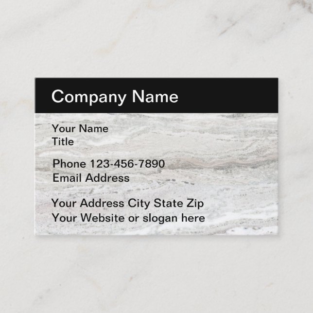 Construction Modern Style Business Card (Front)
