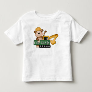Construction Monkey cartoon toddler t-shirt