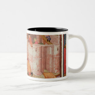 Construction of a Castle Two-Tone Coffee Mug