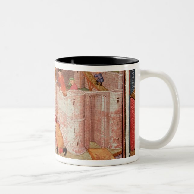 Construction of a Castle Two-Tone Coffee Mug (Right)