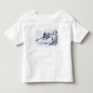 Construction of Brooklyn Bridge, New York (litho) Toddler T-Shirt