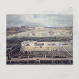 Construction of Docks Postcard